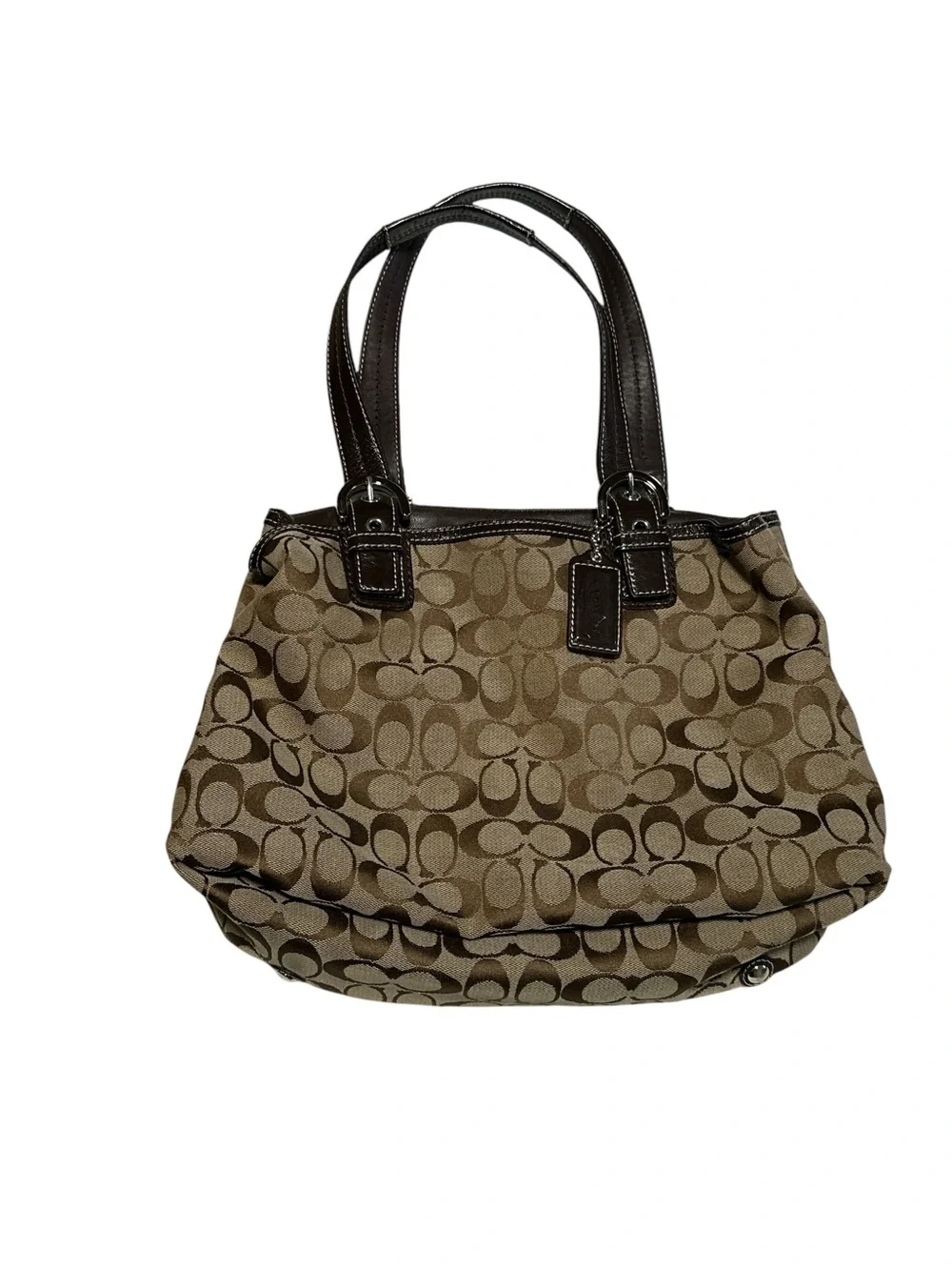 VTG 2012 COACH SoHo Signature Tote‎ With Dust Bag F17401